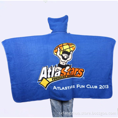 Plüschdecke für Wechselstromraum Soft Komfortable Custom Print Logo Camp Decke warme Reisedecke Geschenk
